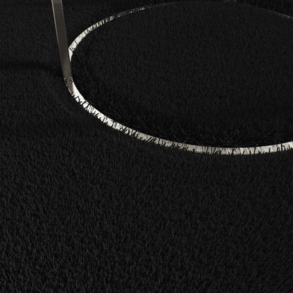 Washable Rug Soft Shaggy Black 160x230 cm Anti Slip