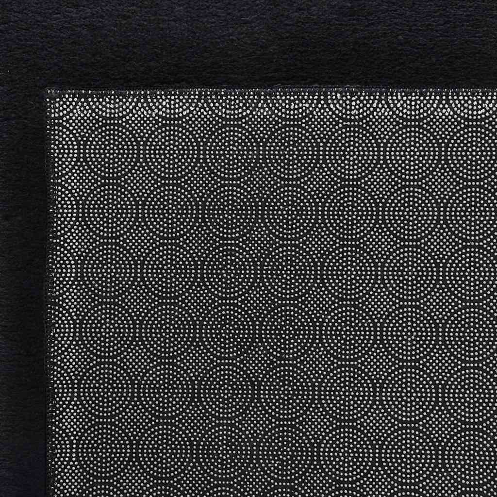 Washable Rug Soft Shaggy Black 160x230 cm Anti Slip