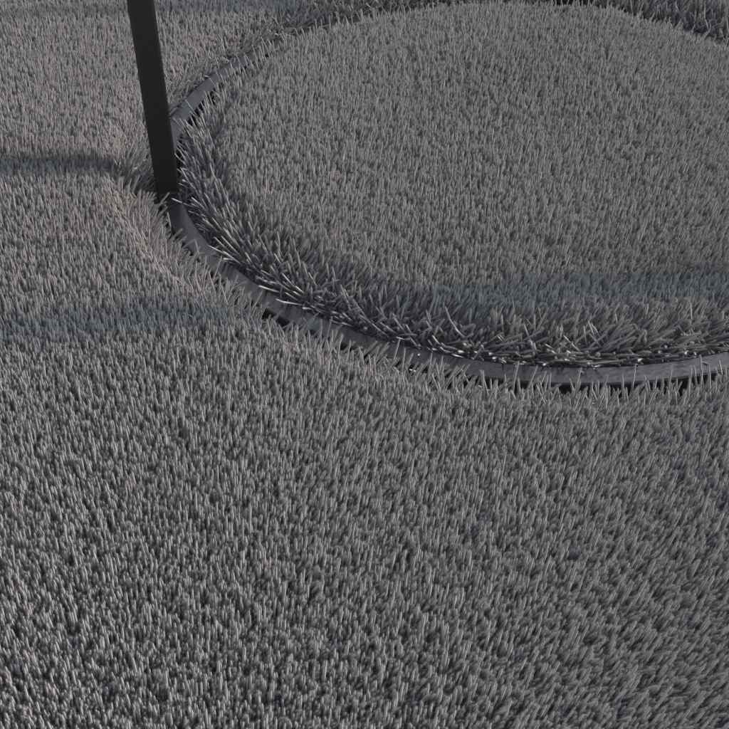 Washable Rug Soft Shaggy Anthracite 160x230 cm Anti Slip