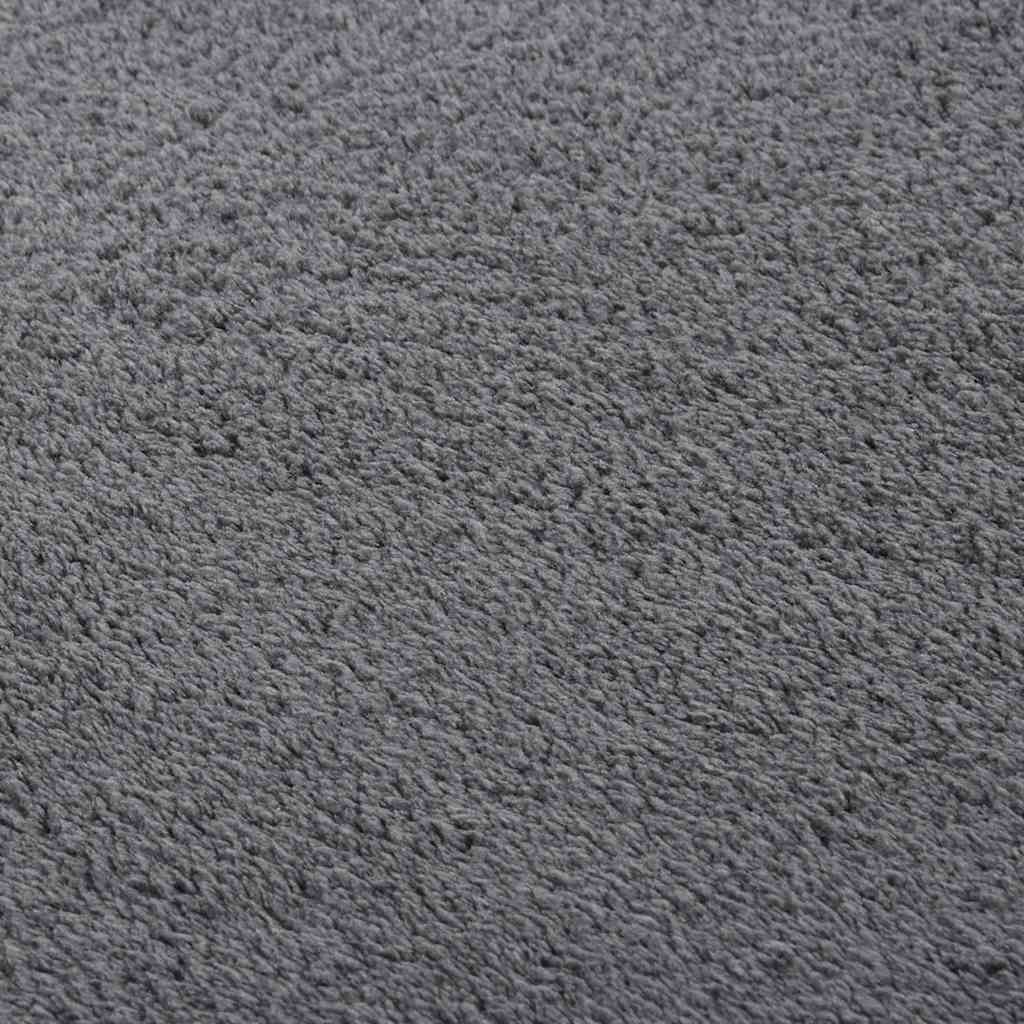 Washable Rug Soft Shaggy Anthracite 160x230 cm Anti Slip