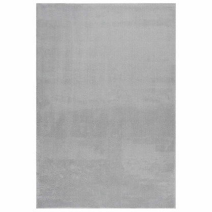 Washable Rug Soft Shaggy Grey 160x230 cm Anti Slip