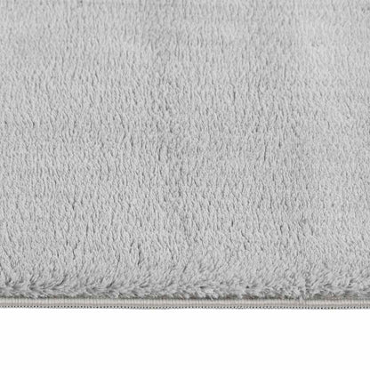 Washable Rug Soft Shaggy Grey 160x230 cm Anti Slip