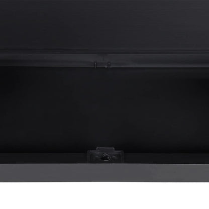 Outdoor Storage Cabinet Black 65x37x165 cm PP