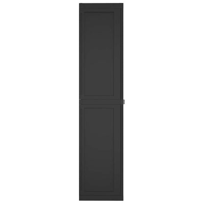 Outdoor Storage Cabinet Black 97x37x165 cm PP