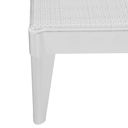Sun Lounger | White | 100% Polypropylene | Standard | Height-Adjustable