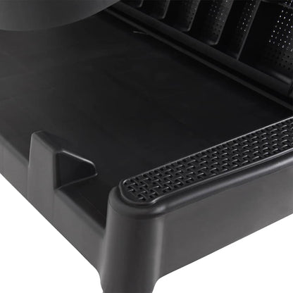 Sun Lounger | Anthracite | Polypropylene | 186x60x29 cm