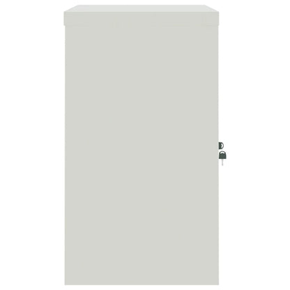 File Cabinet Light Grey 90x40x70 cm Steel
