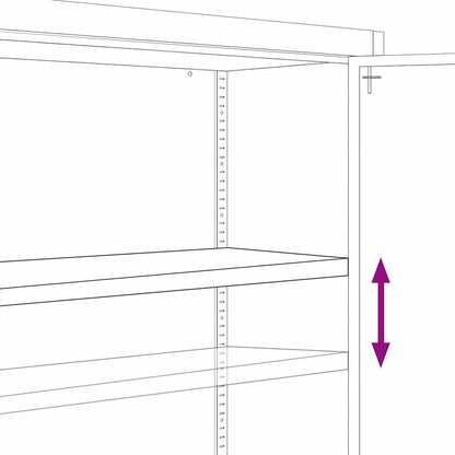 File Cabinet Black 90x40x70 cm Steel