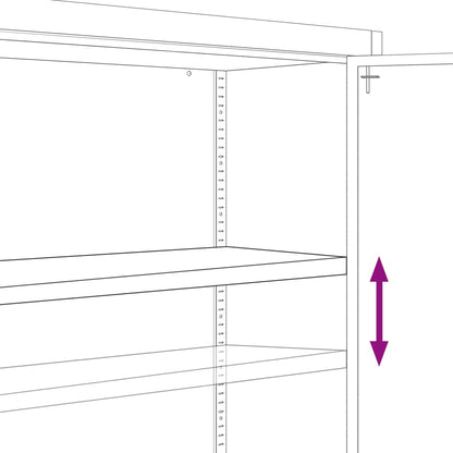 File Cabinet Anthracite 90x40x90 cm Steel