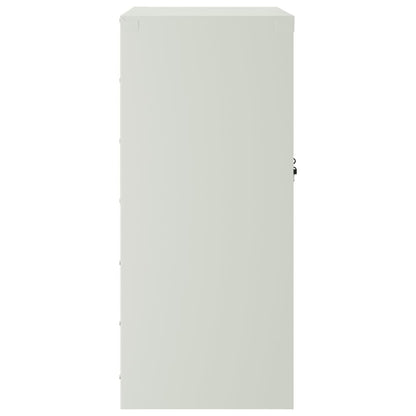 File Cabinet Light Grey 79x40x90 cm Steel