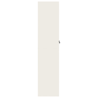 File Cabinet White 90x40x180 cm Steel