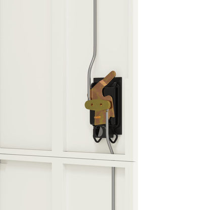 File Cabinet White 90x40x180 cm Steel