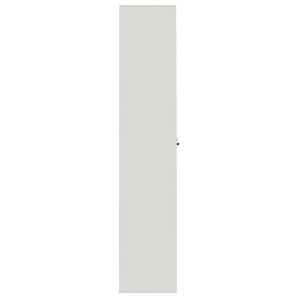 File Cabinet Light Grey 90x40x200 cm Steel