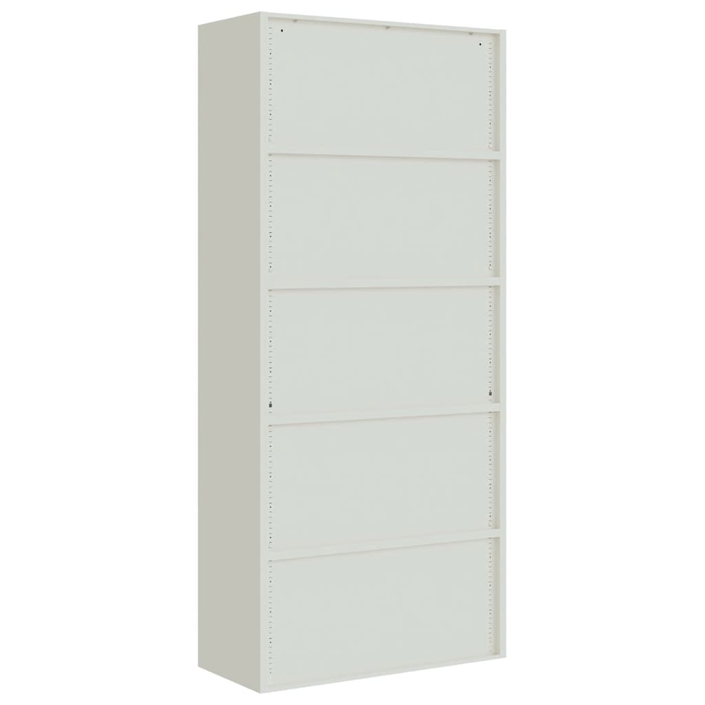 File Cabinet Light Grey 90x40x200 cm Steel