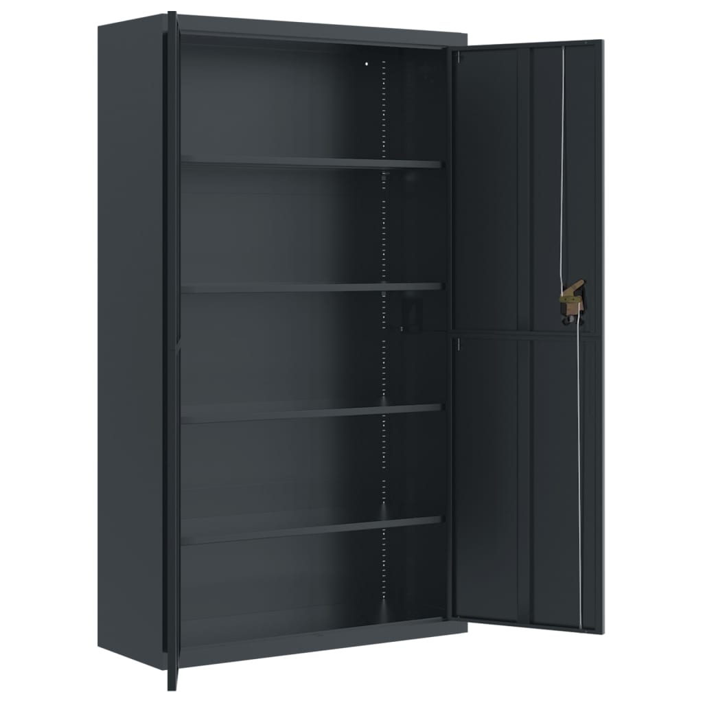 File Cabinet Anthracite 105x40x180 cm Steel