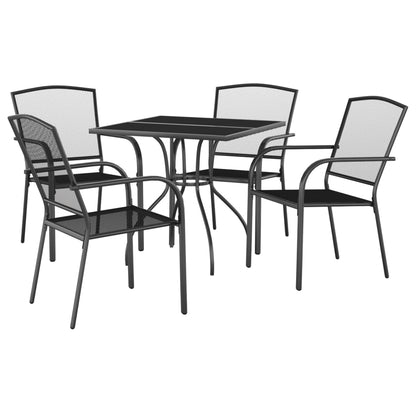 Garden Dining Set | Anthracite | Steel (e-coated and powder-coated)