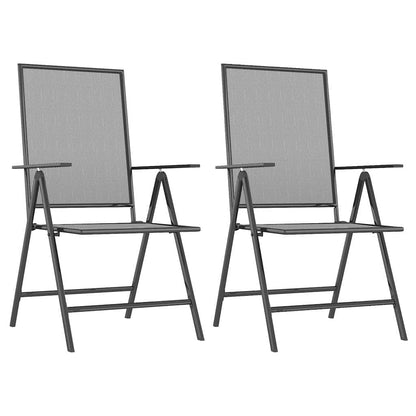 Garden Dining Set | Anthracite | Steel | Medium | Foldable