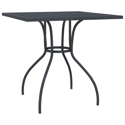Garden Dining Set | Anthracite | Steel | Medium | Foldable