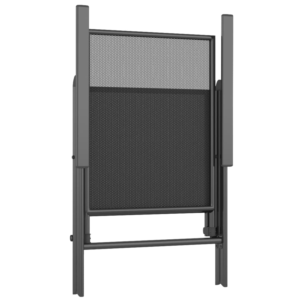 Garden Dining Set | Anthracite | Powder-Coated Steel | 200 x 100 x 72 cm