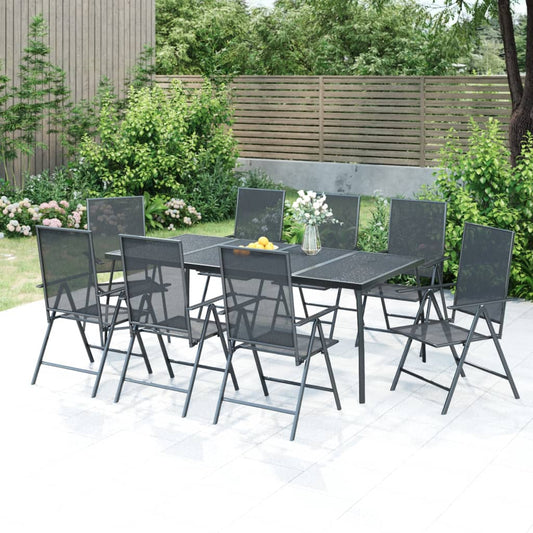 Garden Dining Set | Anthracite | Powder-Coated Steel | Standard