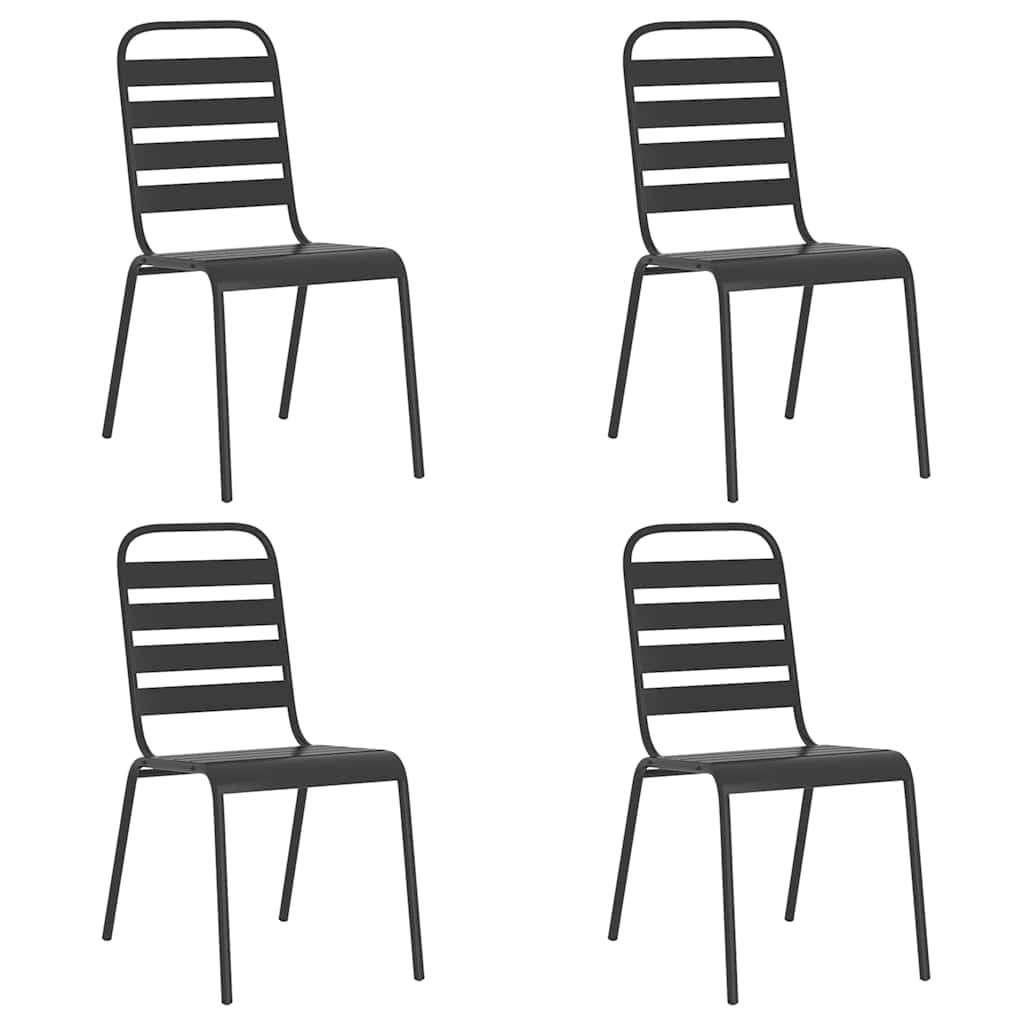 Garden Dining Set | Anthracite | Steel (e-coated and powder-coated)
