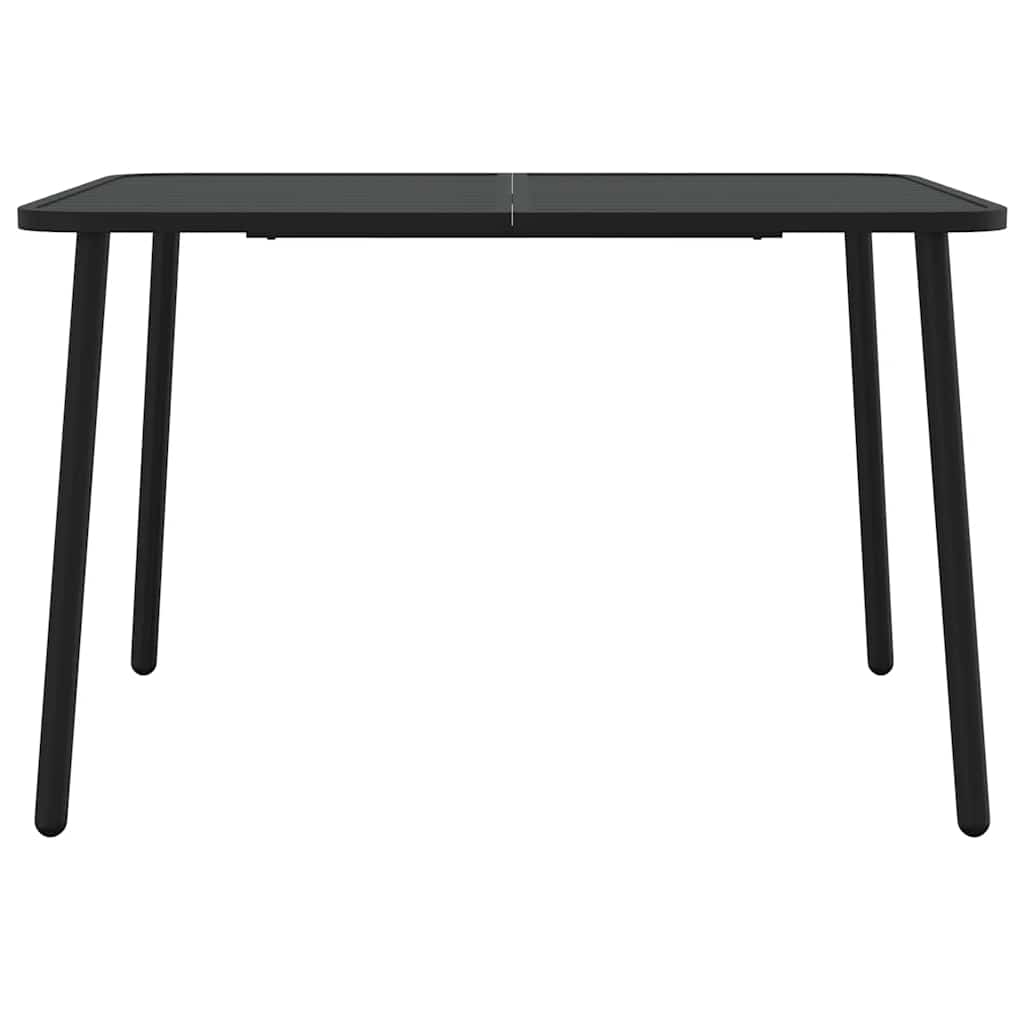 5 Piece Garden Dining Set Anthracite Steel