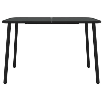 5 Piece Garden Dining Set Anthracite Steel