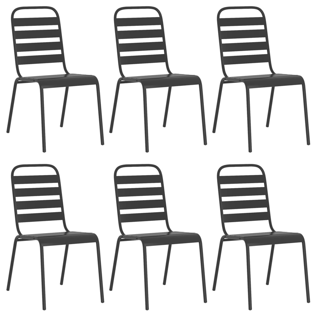 Garden Dining Set | Anthracite | Steel | Medium | Stackable