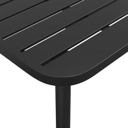 9 Piece Garden Dining Set Anthracite Steel