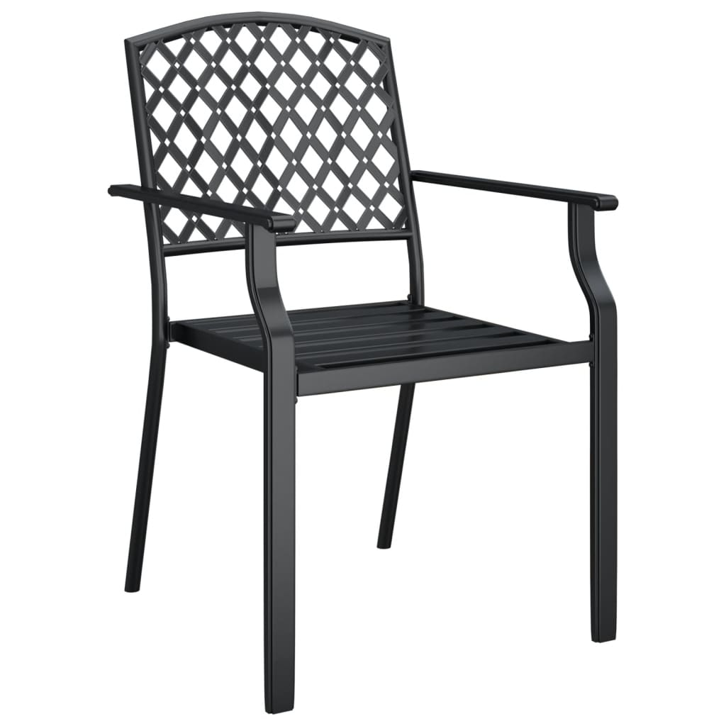 Garden Dining Set | Anthracite | Powder-Coated Steel | 3 Piece Set