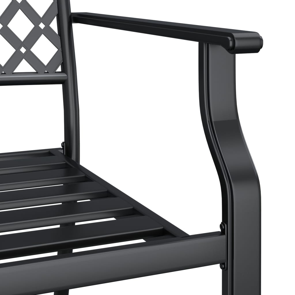 Garden Dining Set | Anthracite | Powder-Coated Steel | 3 Piece Set