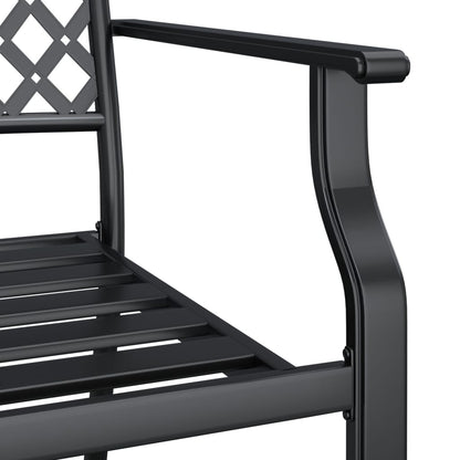 Garden Dining Set | Anthracite | Powder-Coated Steel | 3 Piece Set