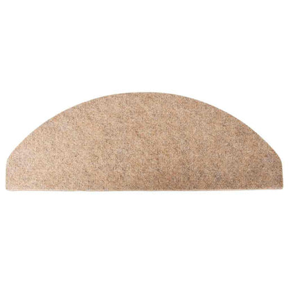 Stair Mats Self-adhesive 10 pcs Beige 65x22,5x3,5 cm