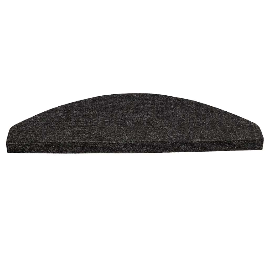 Stair Mats Self-adhesive 10 pcs Anthracite 65x22.5x3.5 cm