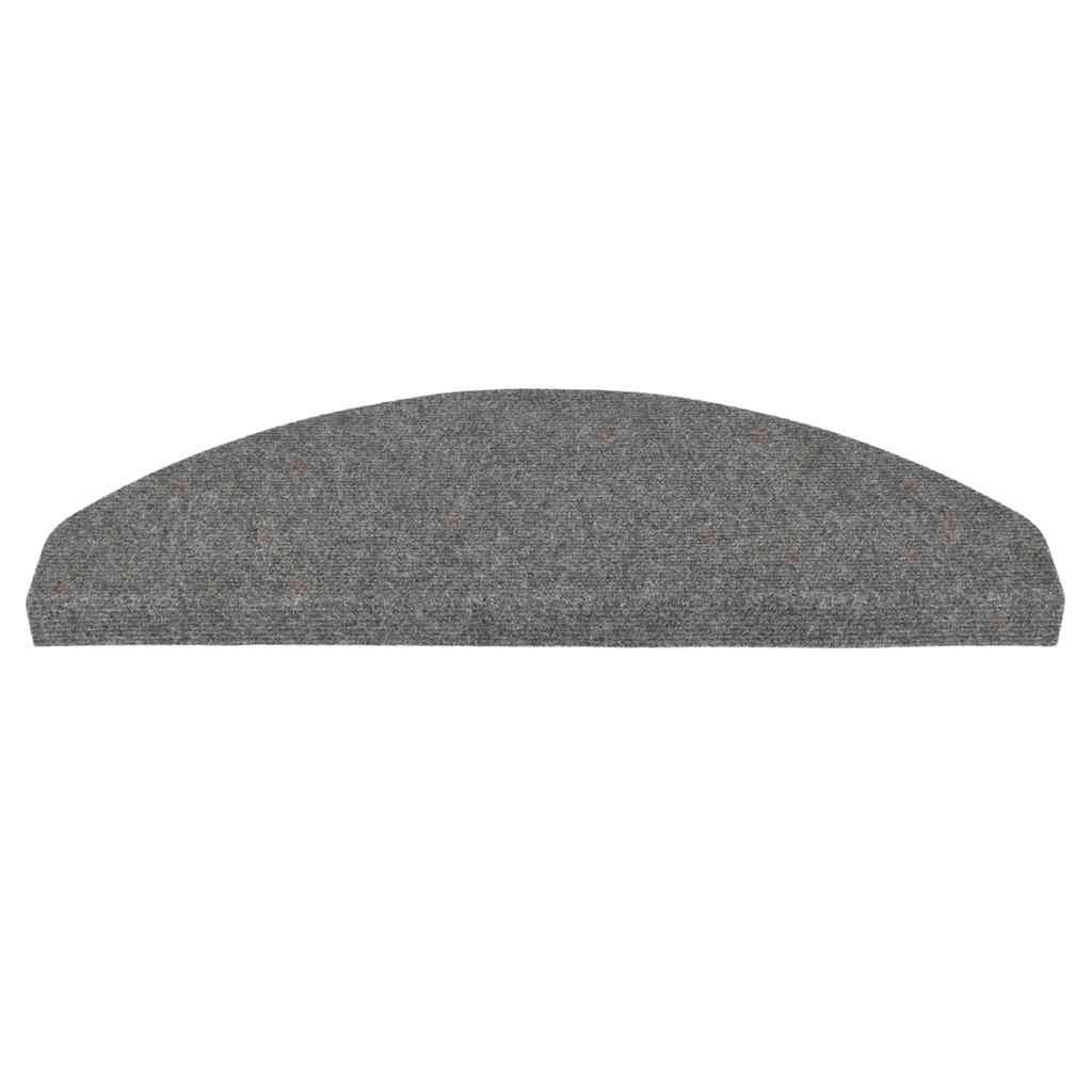 Stair Mats Self-adhesive 10 pcs Grey 65x22.5x3.5 cm
