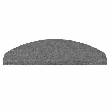 Stair Mats Self-adhesive 10 pcs Grey 65x22.5x3.5 cm