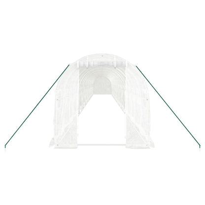 Greenhouse with Steel Frame White 40 m² 20x2x2 m