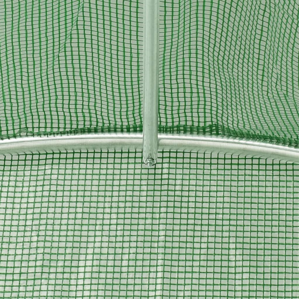 Greenhouse with Steel Frame Green 72 m² 24x3x2 m