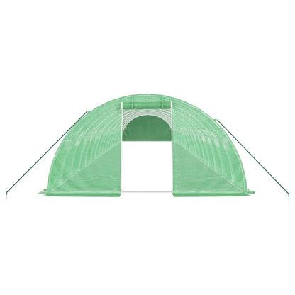 Greenhouse with Steel Frame Green 72 m² 18x4x2 m