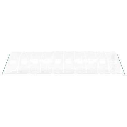 Greenhouse with Steel Frame White 40 m² 10x4x2 m