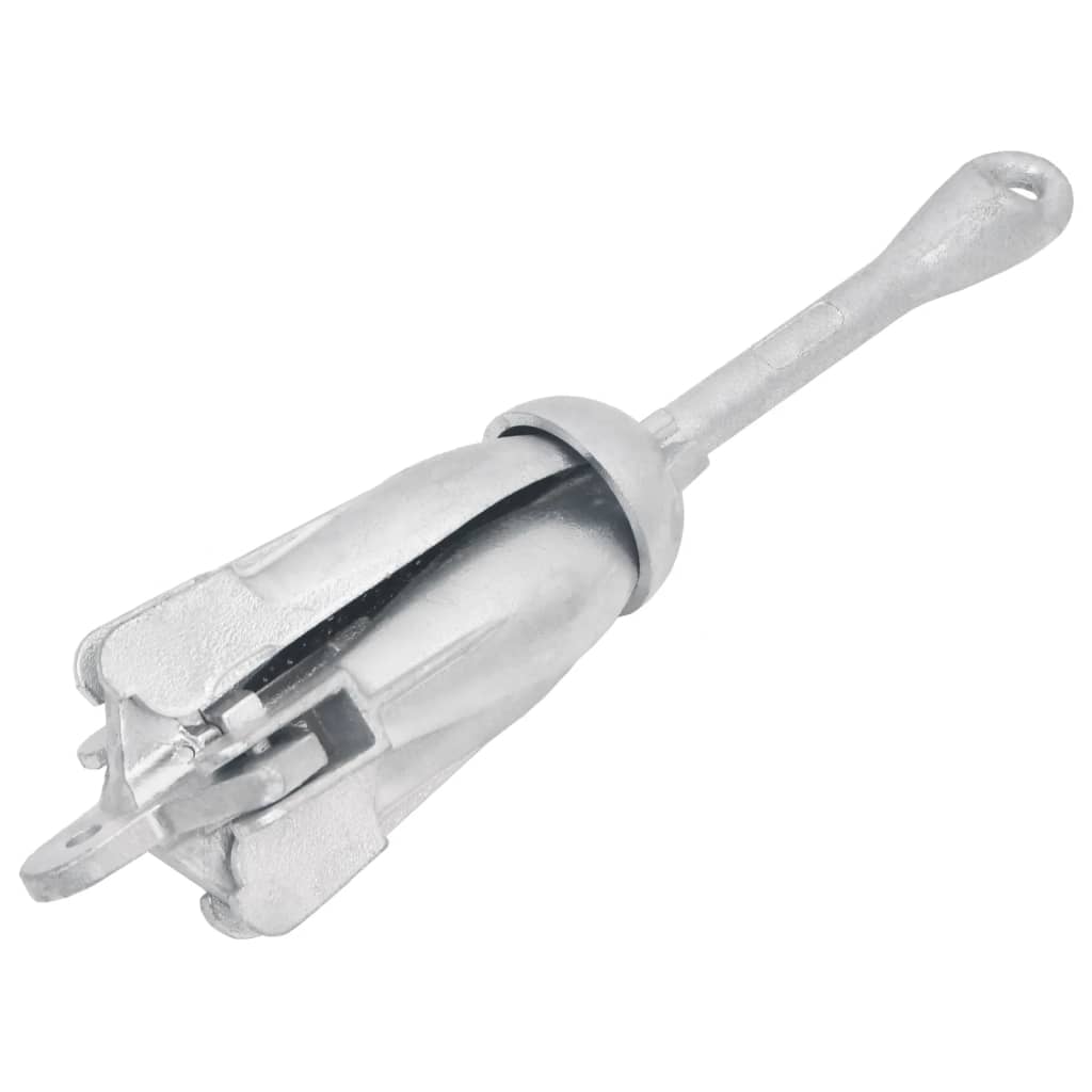Folding Anchor Silver 8 kg Hot Dip Galvanized Cast Iron