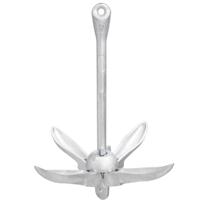 Folding Anchor with Rope Silver 6 kg