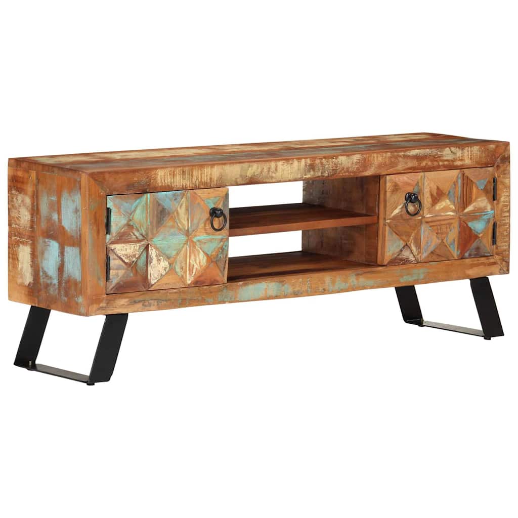 TV Cabinet 112x30x45 cm Solid Wood Reclaimed