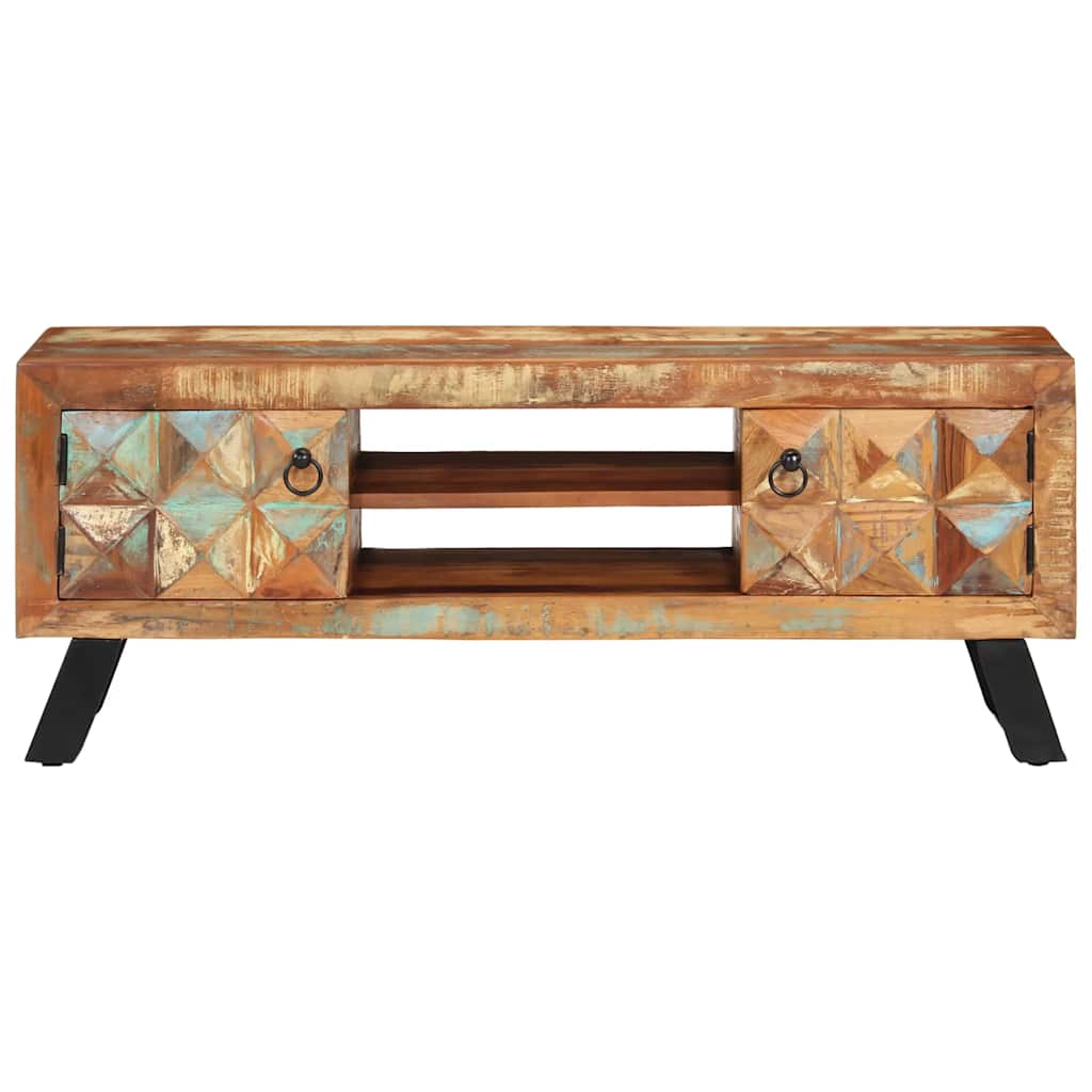 TV Cabinet 112x30x45 cm Solid Wood Reclaimed