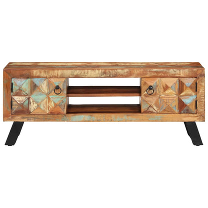 TV Cabinet 112x30x45 cm Solid Wood Reclaimed