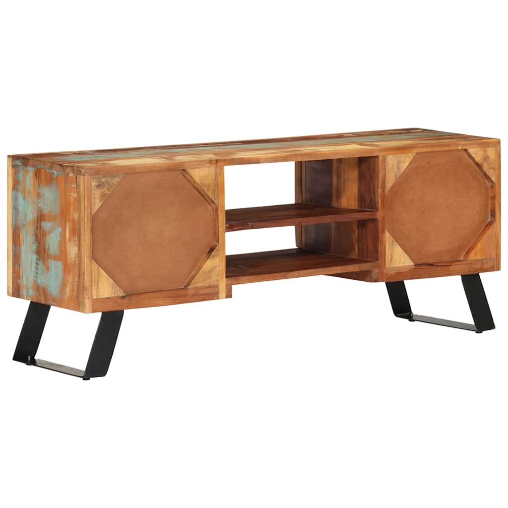 TV Cabinet 112x30x45 cm Solid Wood Reclaimed