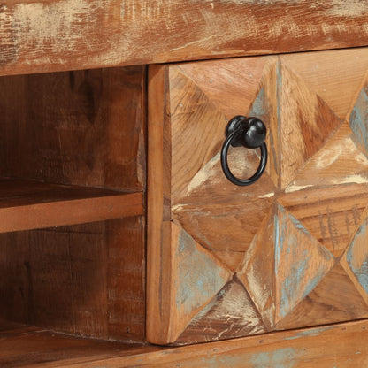 TV Cabinet 112x30x45 cm Solid Wood Reclaimed