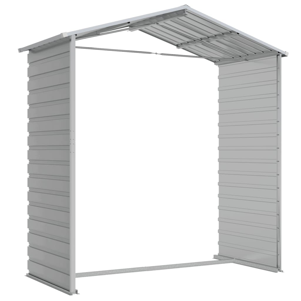 Garden Shed | Light grey | Galvanised steel | 191x130x198 cm
