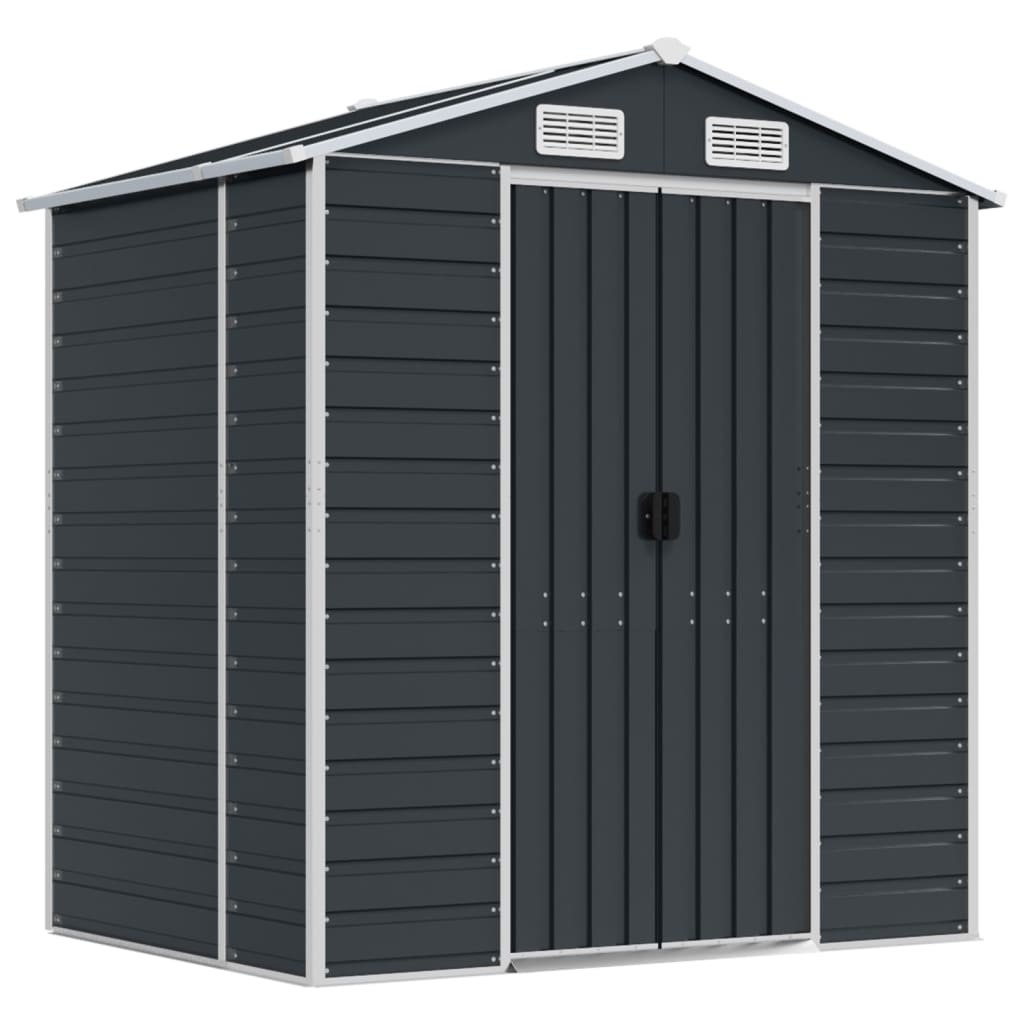 Garden Shed | Anthracite | Galvanised Steel | 191x130x198 cm