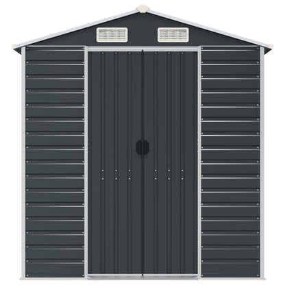 Garden Shed | Anthracite | Galvanised Steel | 191x130x198 cm